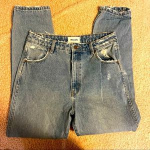 ROLLA's Dusters high rise relaxed jeans medium blue size 29 EUC